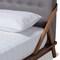 Baxton Studio Sante Mid-Century Grey Upholstered Wood Full Size Platform Bed 156-9287 - alternate 5